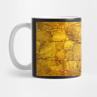 Gold stone pattern print Mug